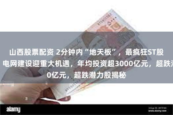 山西股票配资 2分钟内“地天板”，最疯狂ST股提示风险！电网建设迎重大机遇，年均投资超3000亿元，